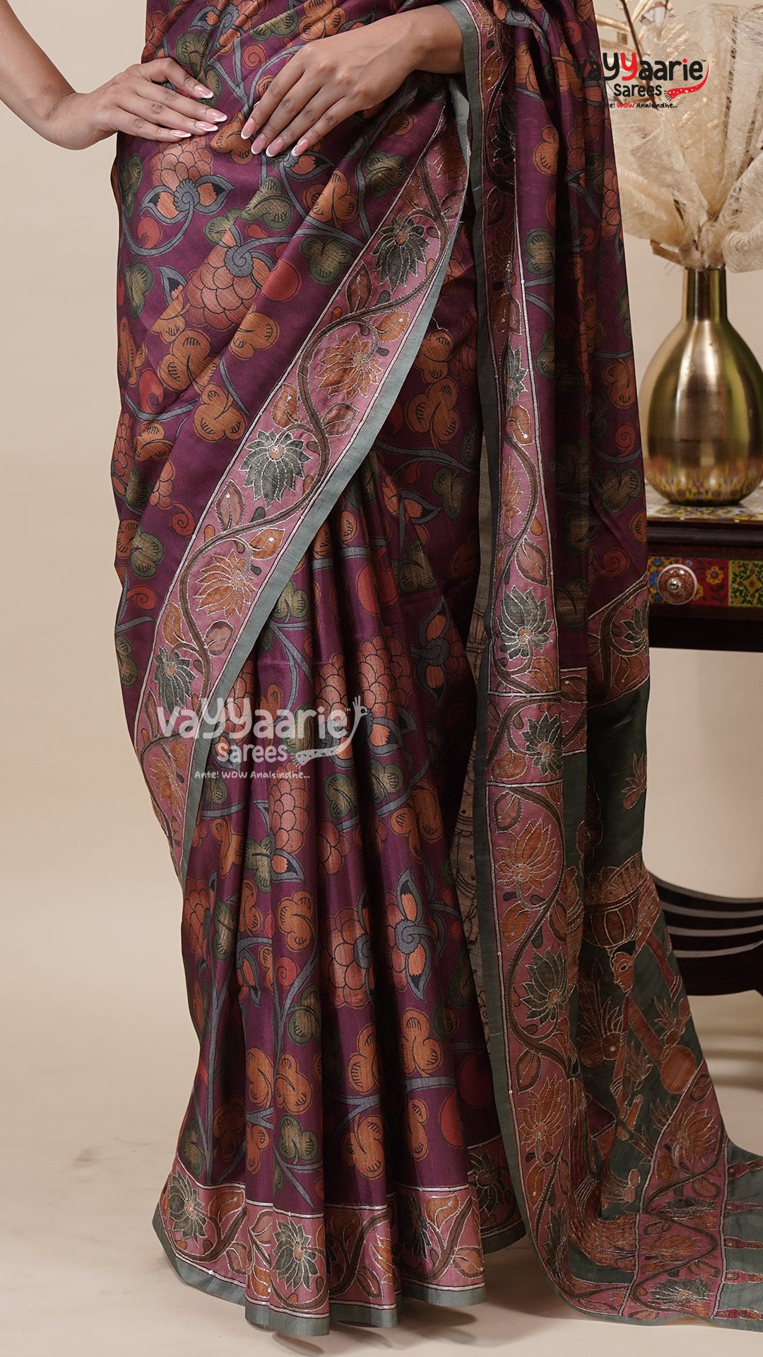 Multicolour Tusser Saree for Elegant Occasions