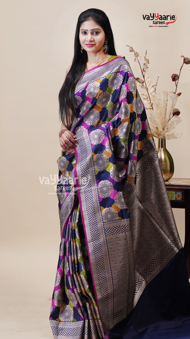 Multicolour Khatan Saree for Women Main Image