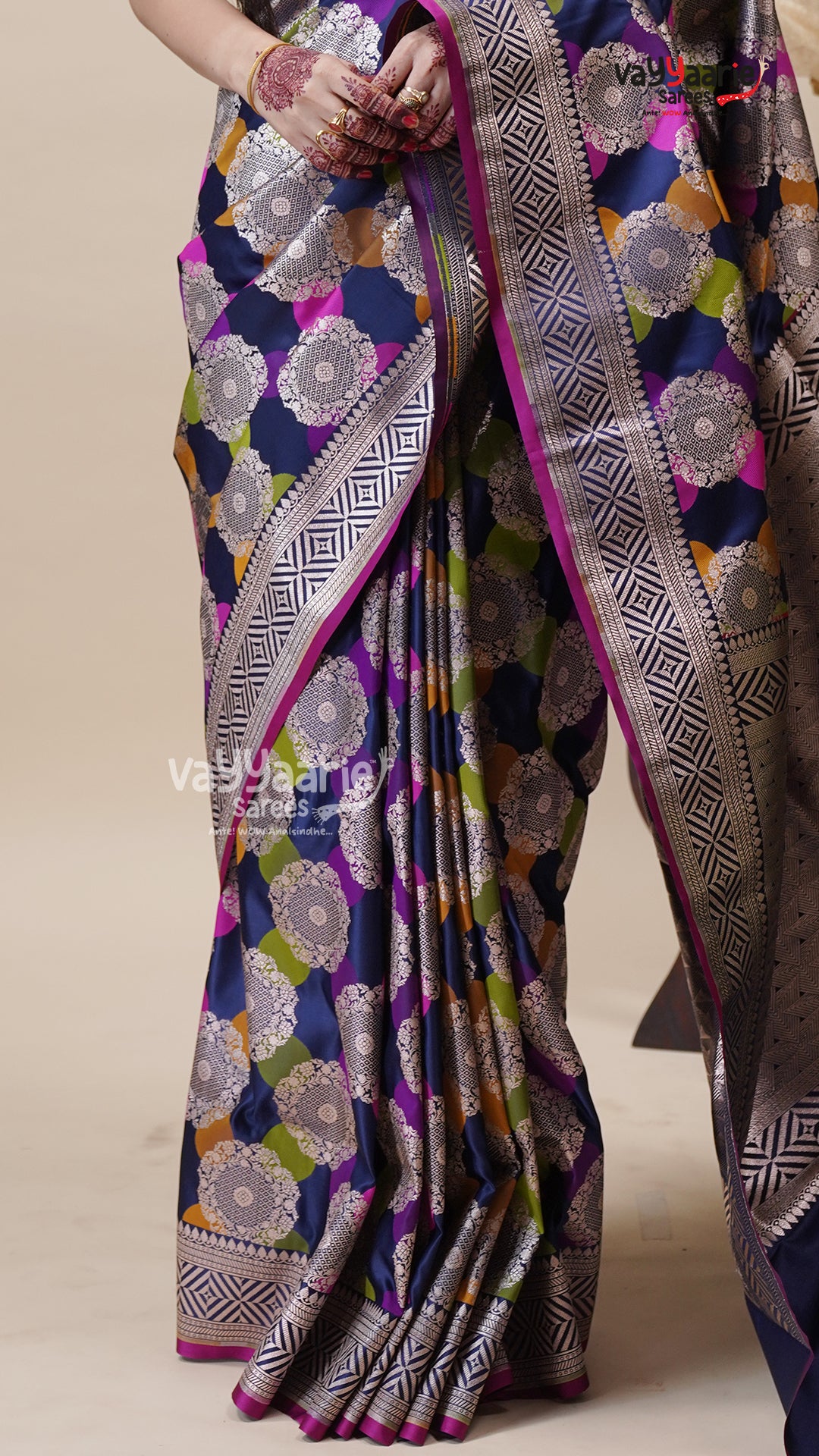 Multicolour Khatan Saree for Women