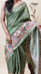 Multicolour Tusser Saree for Special Moments