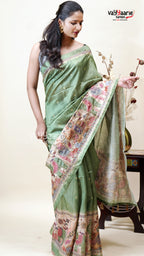 Multicolour Tusser Saree for Special Moments