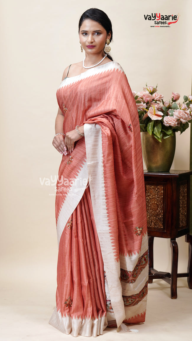 Bright Dola Silk Saree for Festive Dressing Hover Image