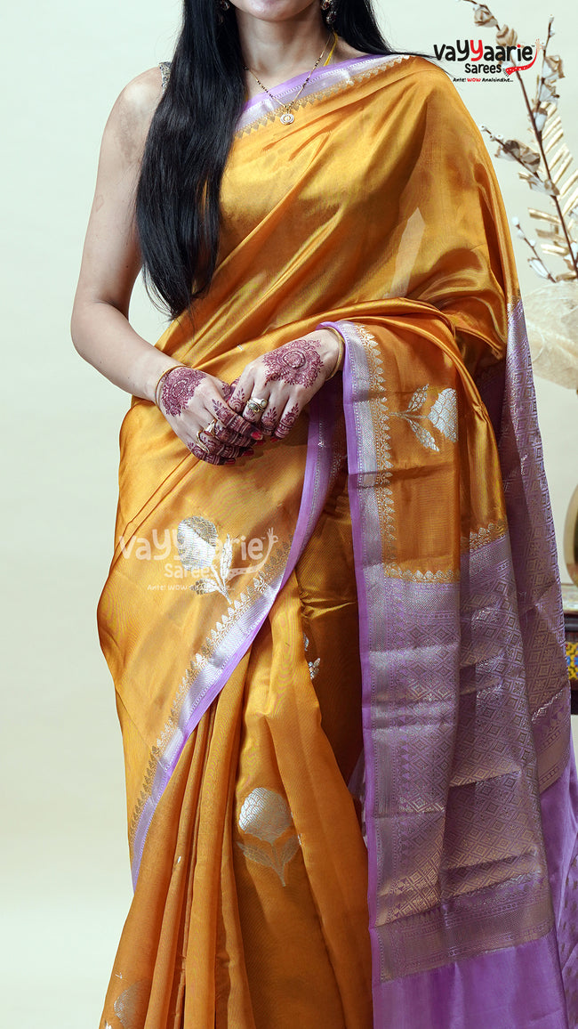 Multicolour Chiniya Silk Saree for Women Main Image
