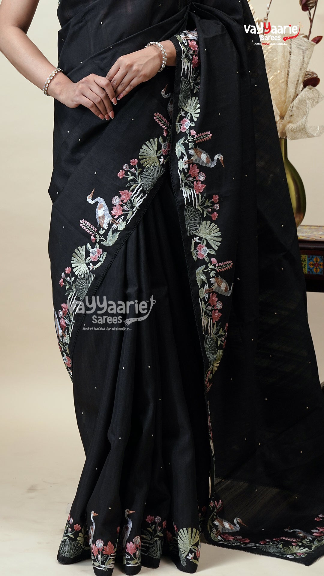 Budget Multicolour Tusser Saree for Women