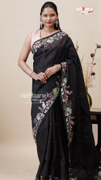 Budget Multicolour Tusser Saree for Women