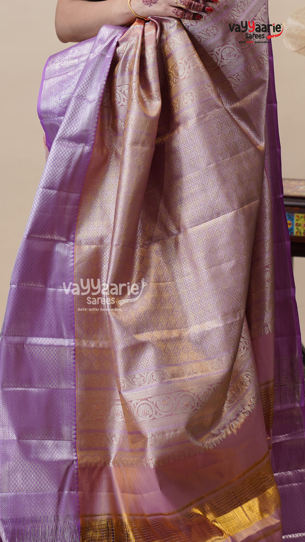 Orange DMM Pattu Saree for Festive Looks