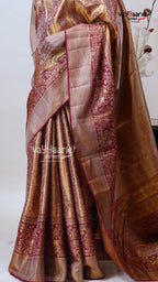 Mustard DMM Pattu Saree for Festive Occasions