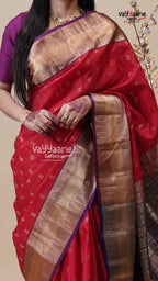 Red Pattu Traditional Saree for Party Wear