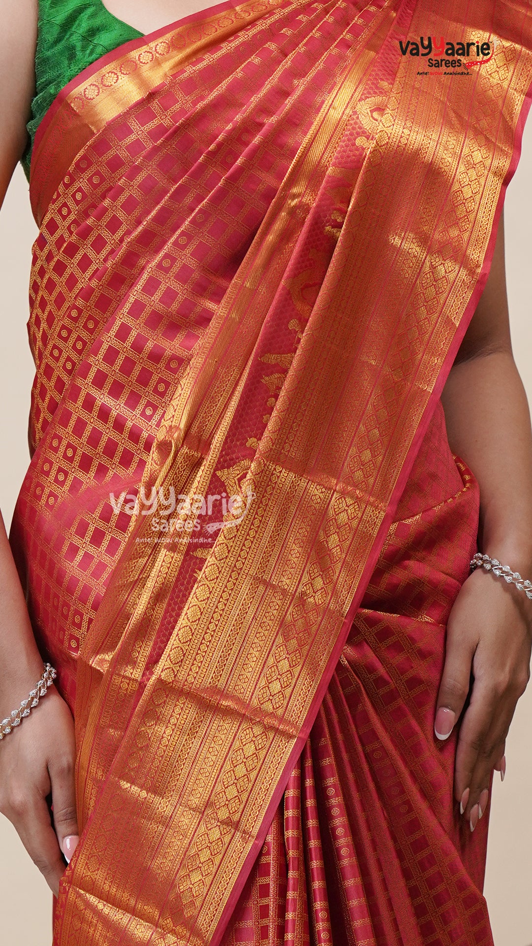 Maroon DMM Pattu Saree for Festive Wear