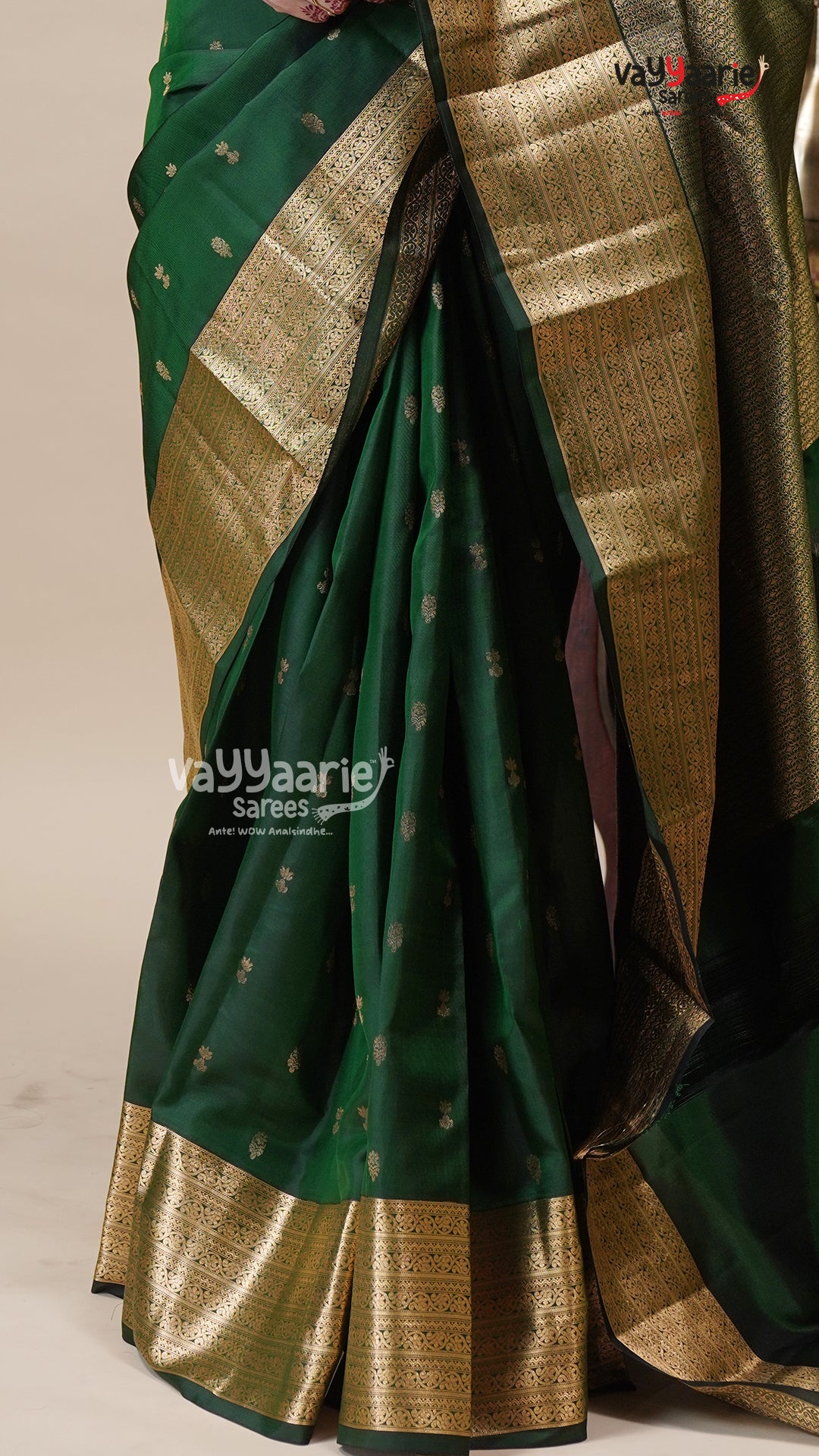 Green Salem Pattu Saree for Festive Wear