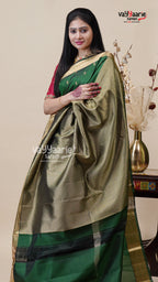 Green Salem Pattu Saree for Festive Wear
