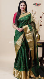 Green Salem Pattu Saree for Festive Wear
