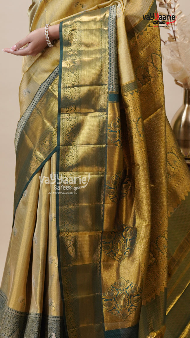 Gold DMM Pattu Saree for Special Days Main Image