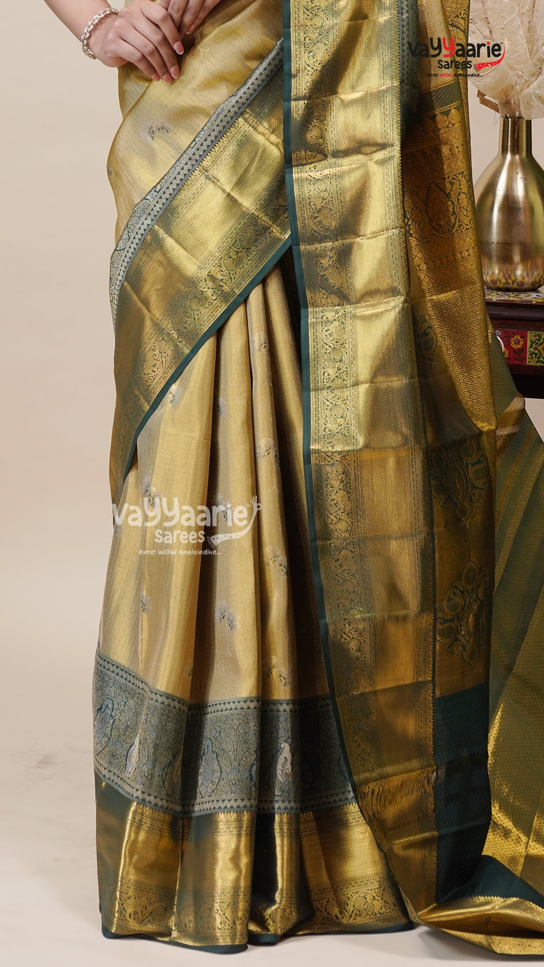 Gold DMM Pattu Saree for Special Days