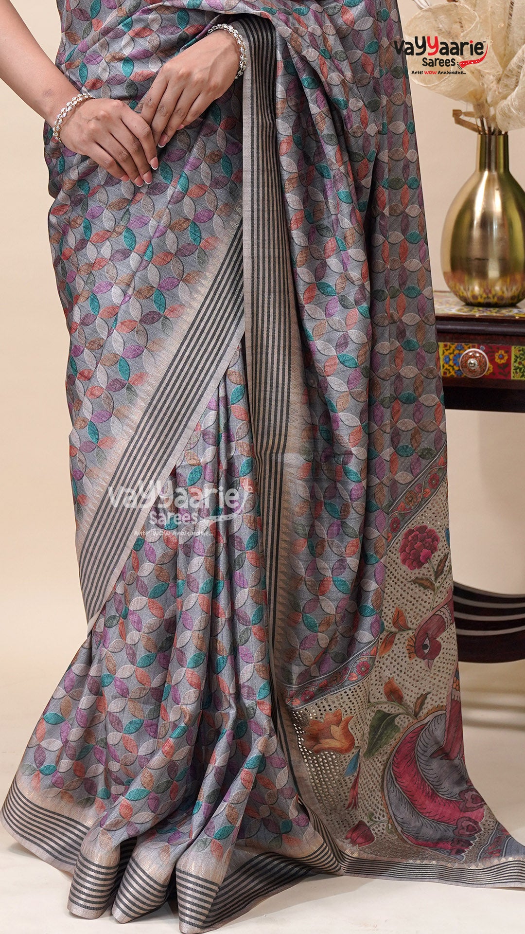 Tusser Saree for Family Occasions