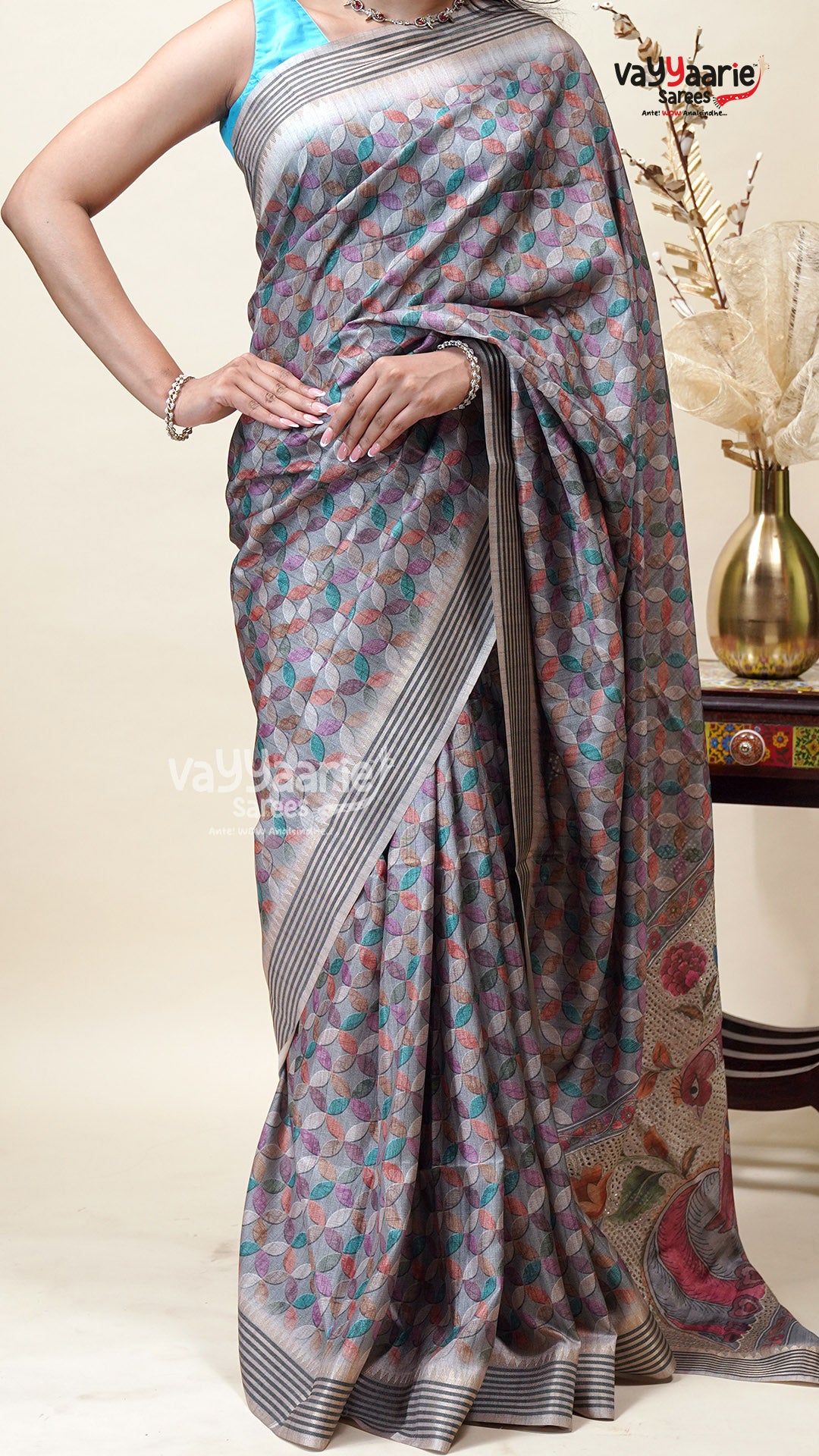 Tusser Saree for Family Occasions