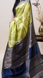 Multicolour Chiniya Silk Saree with Blouse