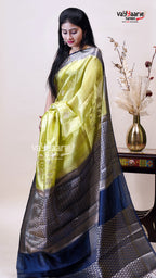 Multicolour Chiniya Silk Saree with Blouse
