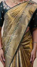 Mehendi Green DMM Pattu Saree for Women