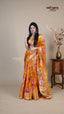 Gold Raw Mango Fancy Saree for Occasion Wear
