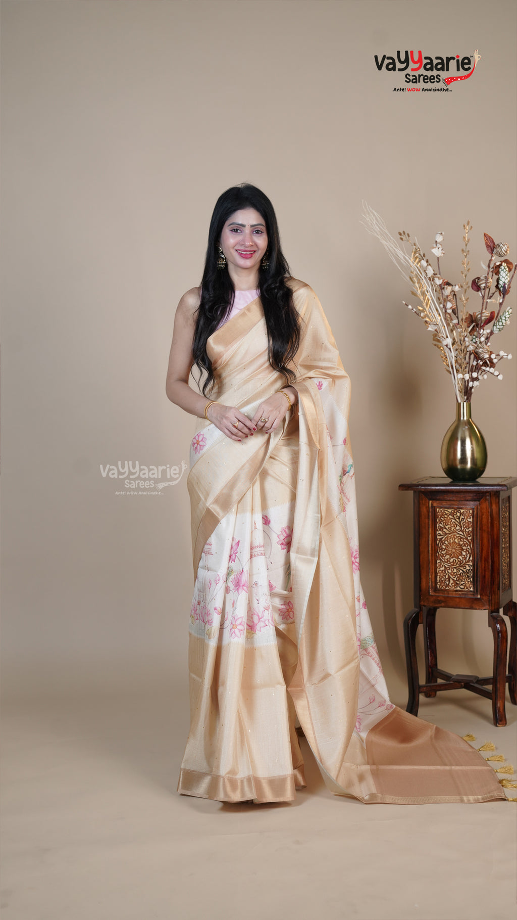 Multi Colour Dola Silk Fancy Saree for Gifting