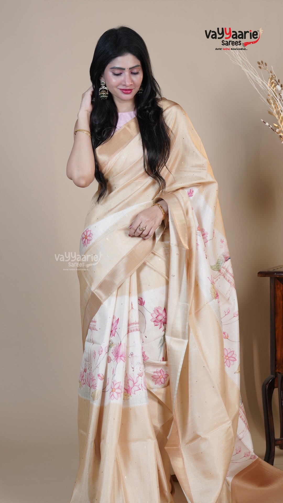 Multi Colour Dola Silk Fancy Saree for Gifting