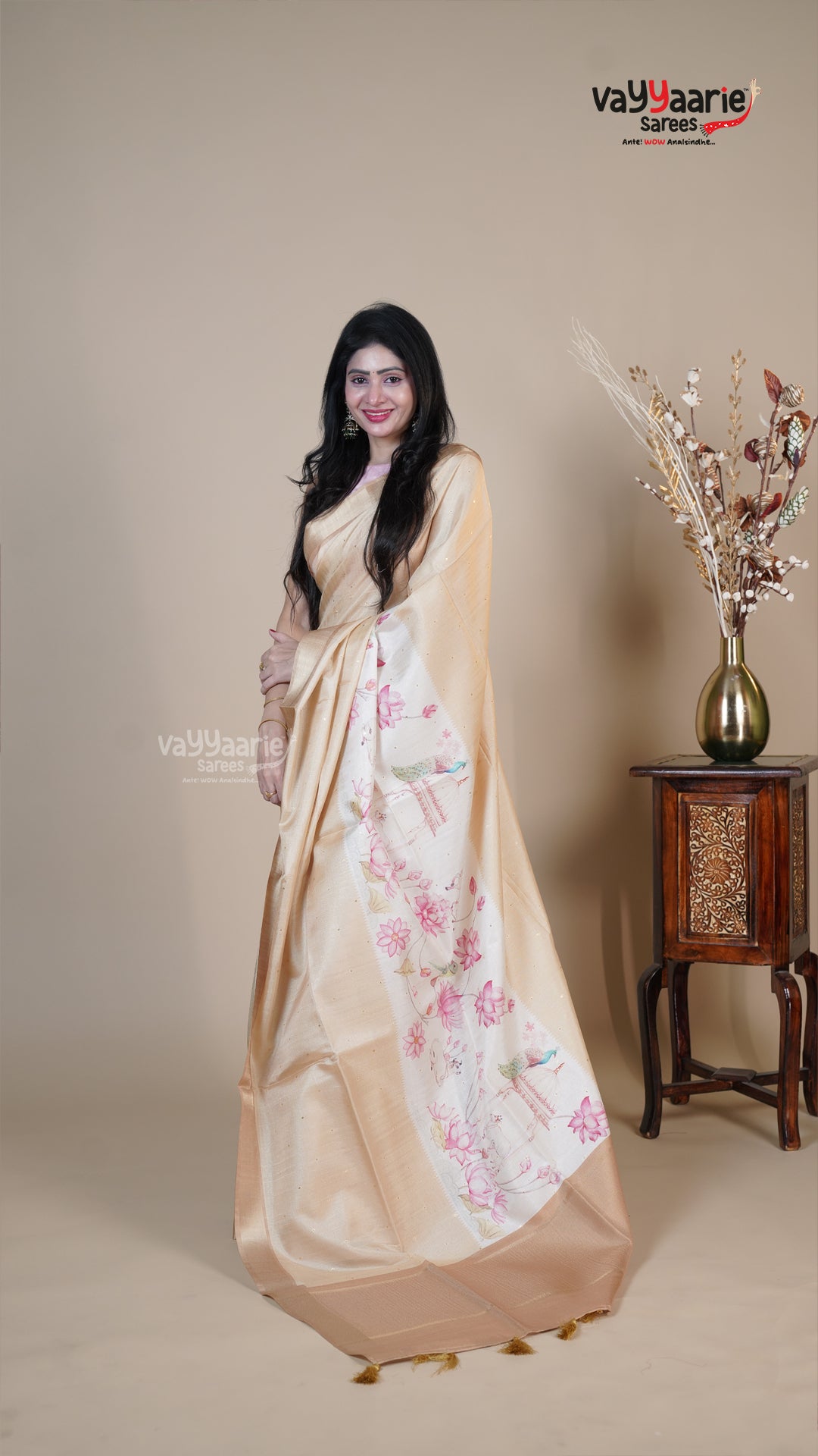 Multi Colour Dola Silk Fancy Saree for Gifting