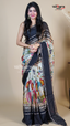 Multi Colour Georgette Fancy Saree for Casual Occasions