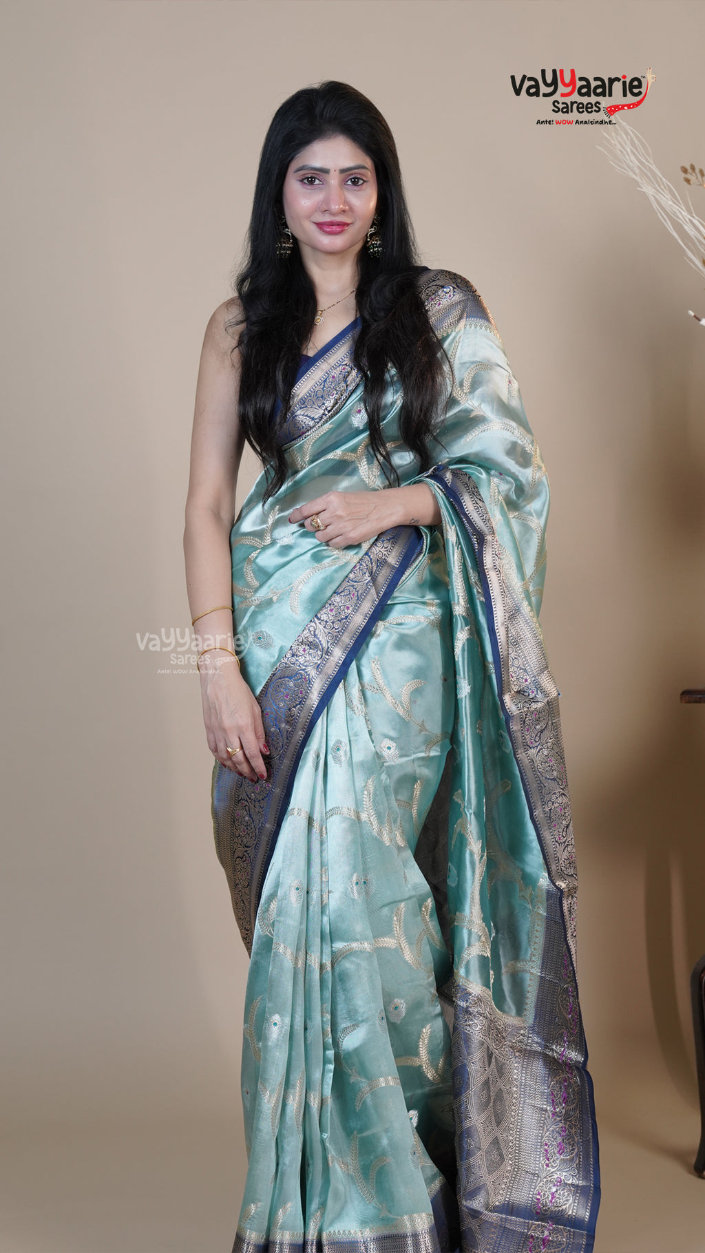 Multi Colour Chiniya Silk Fancy Saree for Cultural Events