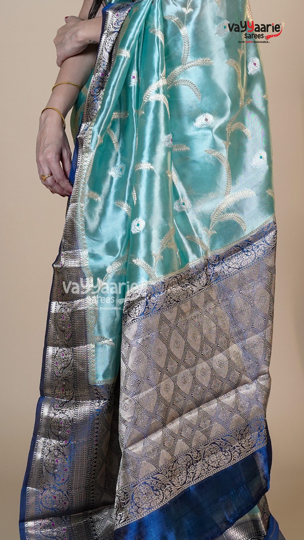 Multi Colour Chiniya Silk Fancy Saree for Cultural Events