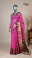 Rani Pink Kuppadam Handloom Saree for Evening Wear