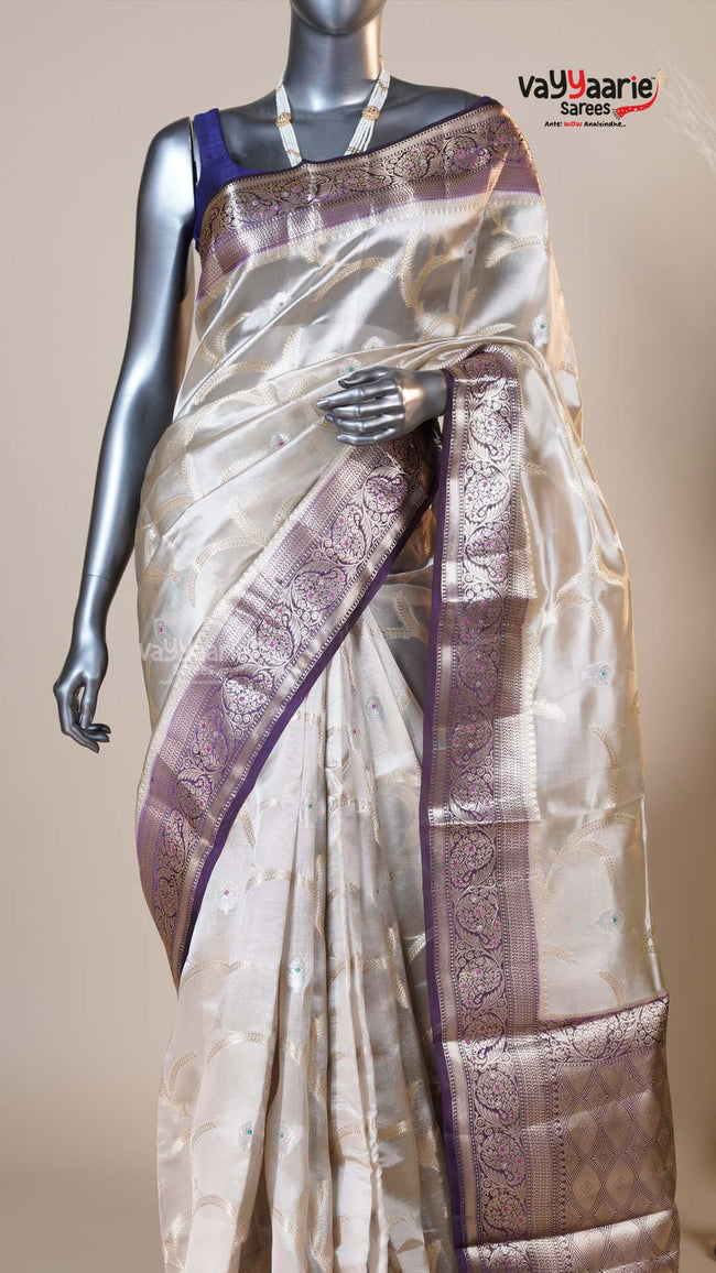 Multi Colour Chiniya Silk Fancy Saree for Everyday Elegance Main Image