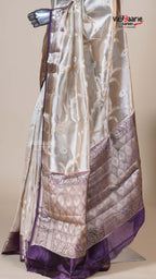 Multi Colour Chiniya Silk Fancy Saree for Everyday Elegance