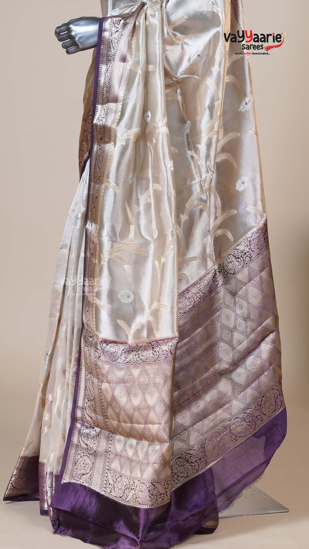Multi Colour Chiniya Silk Fancy Saree for Everyday Elegance