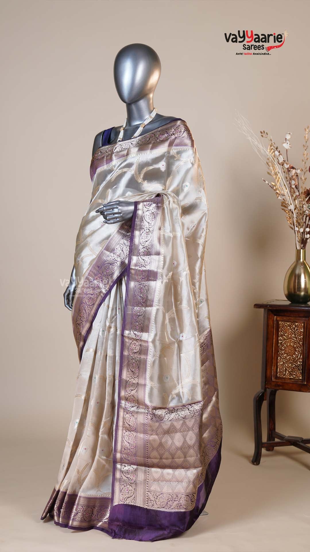 Multi Colour Chiniya Silk Fancy Saree for Everyday Elegance