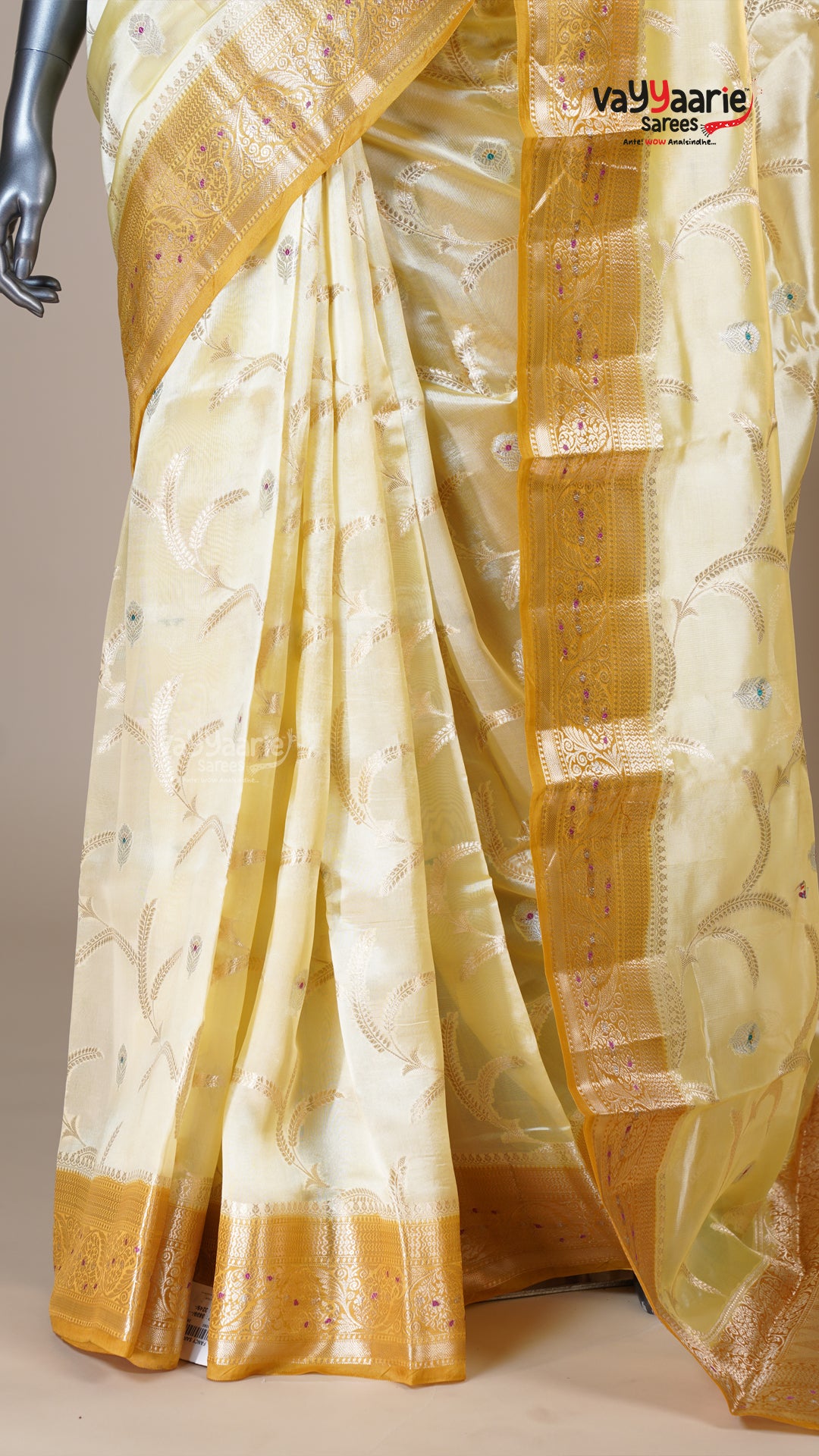 Multi Colour Chiniya Silk Fancy Saree for Ceremonial Wear