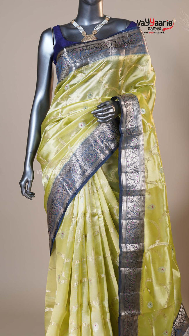 Multi Colour Chiniya Silk Fancy Saree for Casual Occasions Main Image