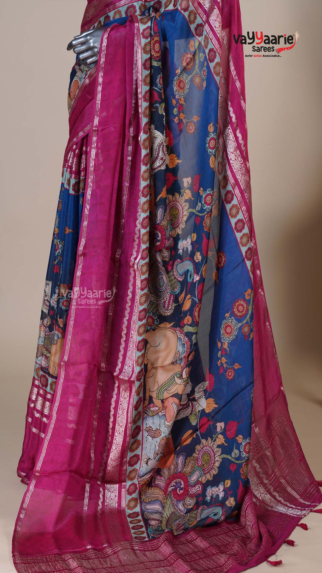Multi Colour Georgette Fancy Saree for Engagements