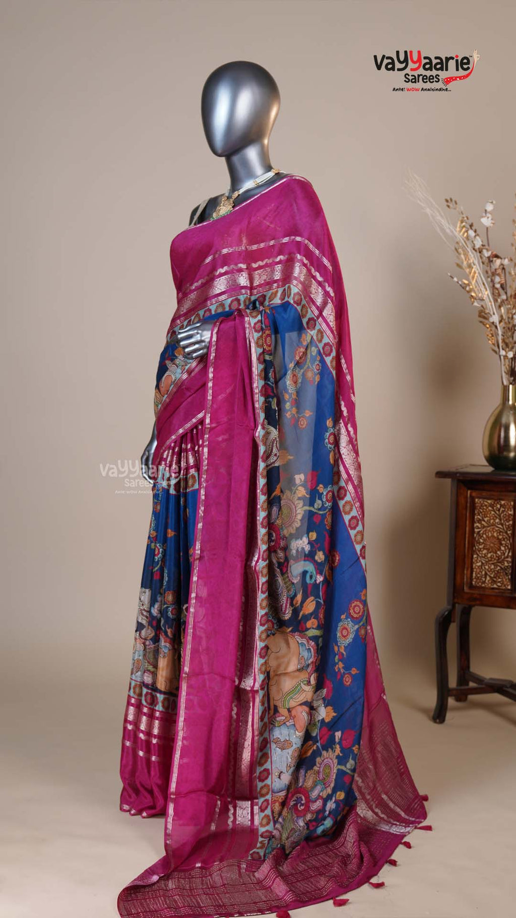 Multi Colour Georgette Fancy Saree for Engagements