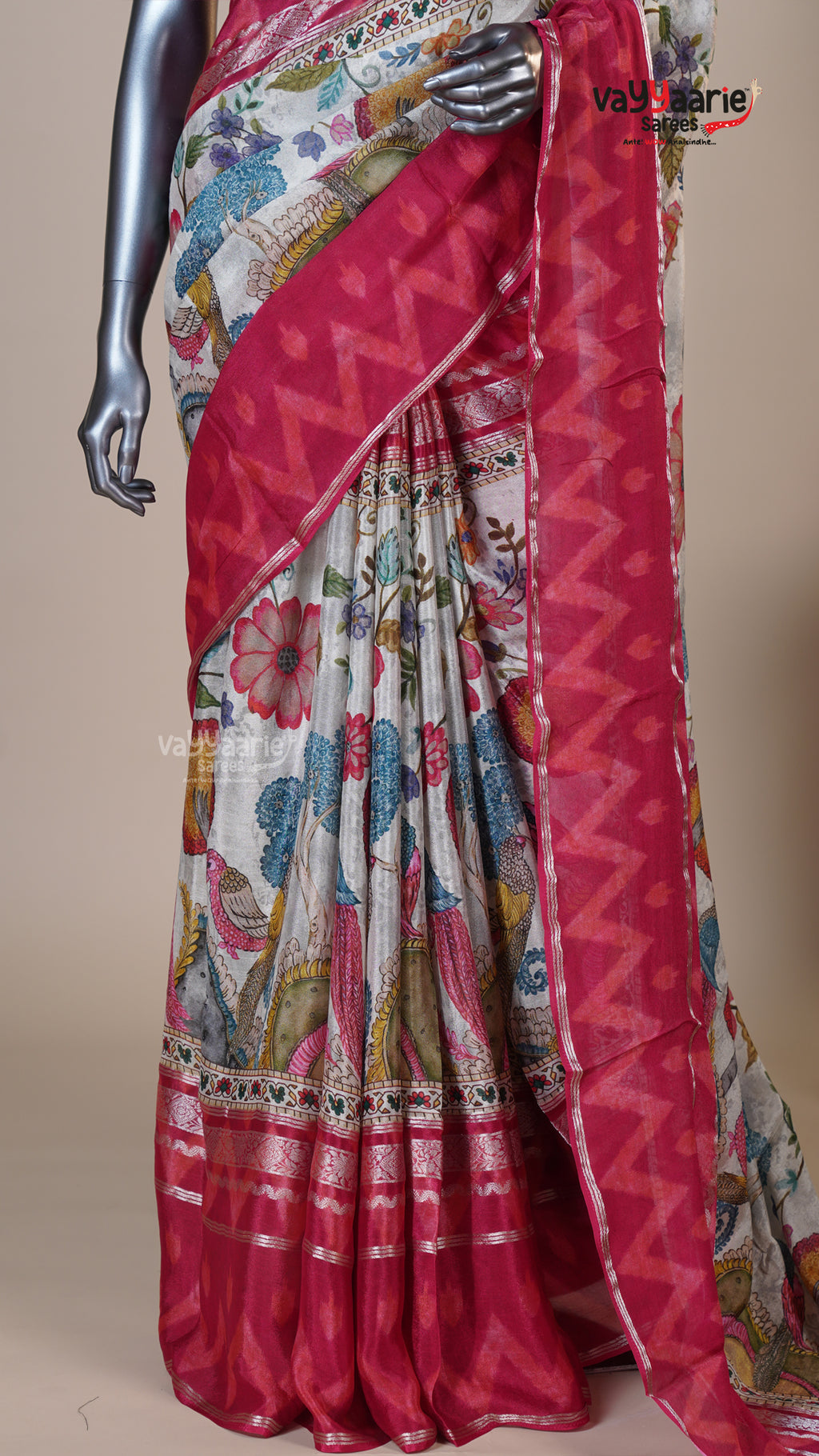 Multi Colour Georgette Fancy Saree for Anniversary Gifting