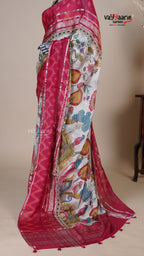 Multi Colour Georgette Fancy Saree for Anniversary Gifting