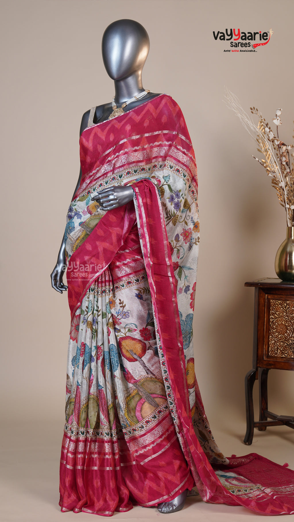 Multi Colour Georgette Fancy Saree for Anniversary Gifting