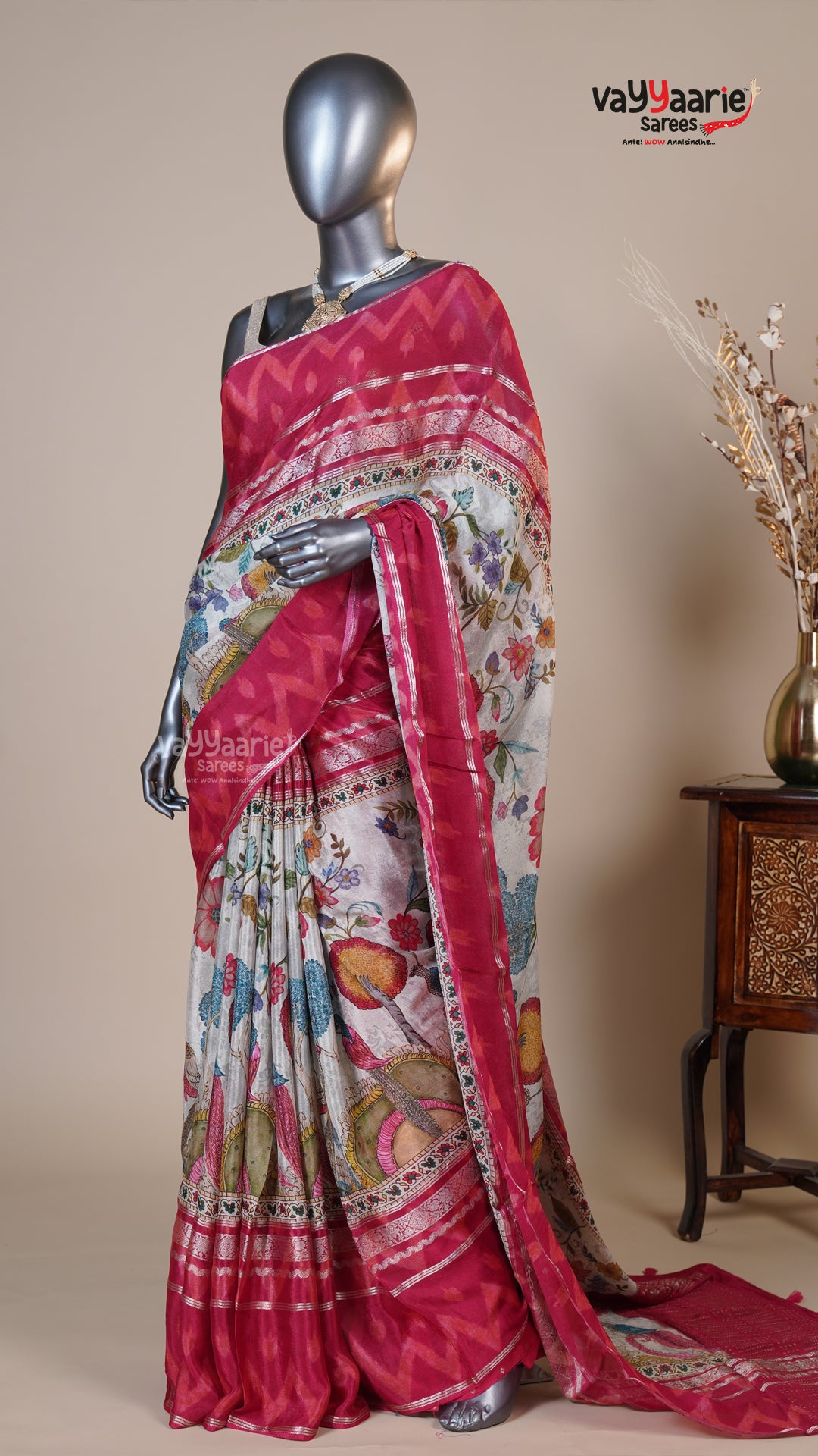 Multi Colour Georgette Fancy Saree for Anniversary Gifting
