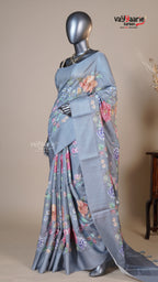 Multi Colour Tusser Fancy Saree for Traditional Gifting