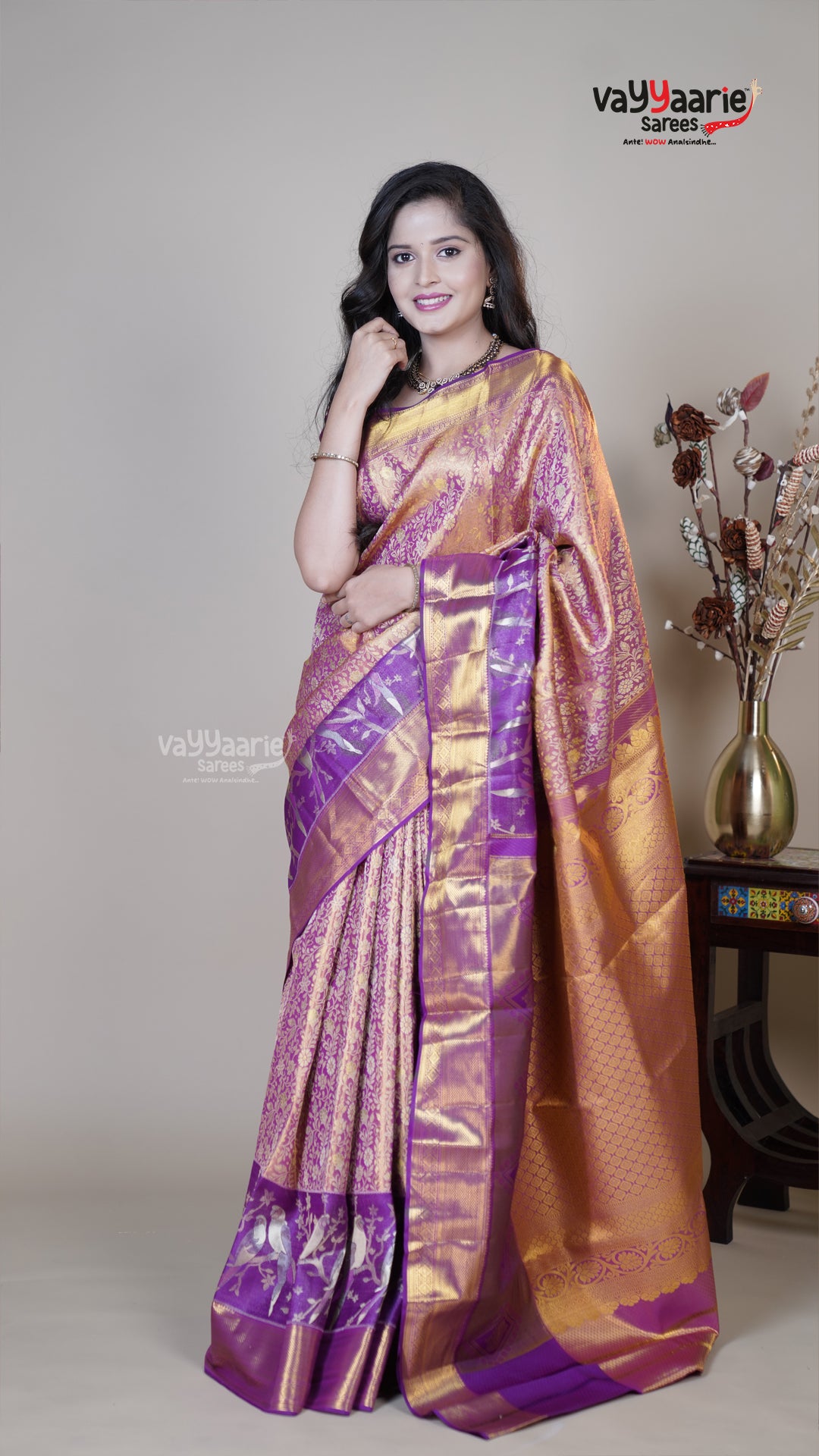 Purple DMM Pattu Traditional Saree for Casual Occasions