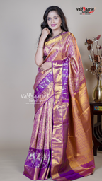Purple DMM Pattu Traditional Saree for Casual Occasions