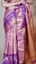 Purple DMM Pattu Traditional Saree for Casual Occasions