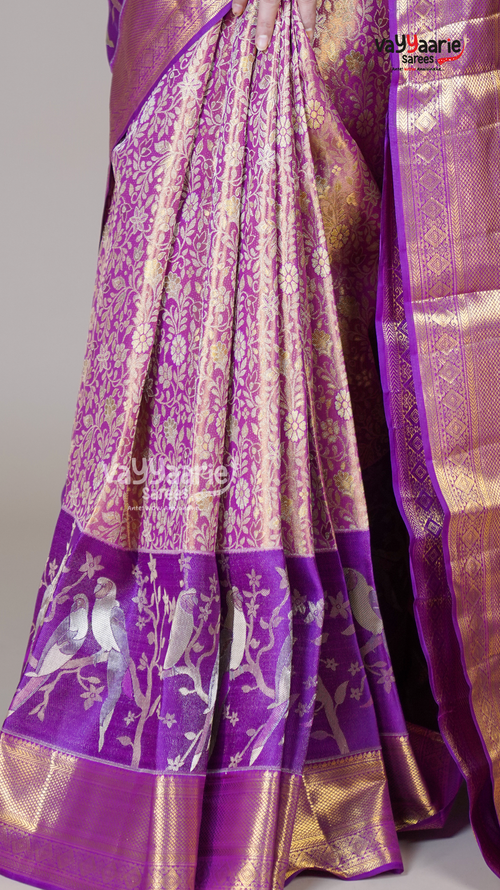 Purple DMM Pattu Traditional Saree for Casual Occasions