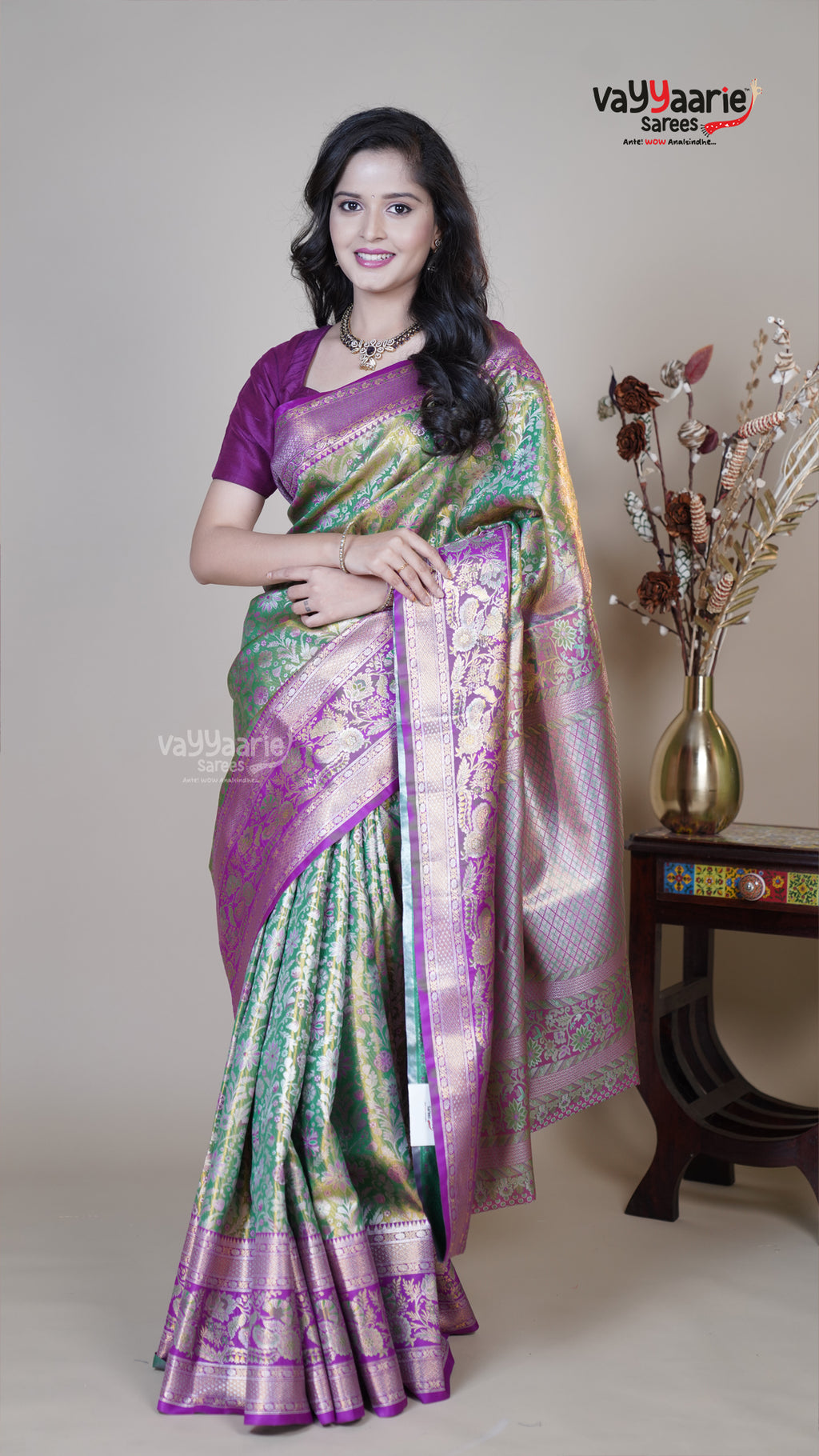 Multi Colour DMM Pattu Traditional Saree for Gatherings