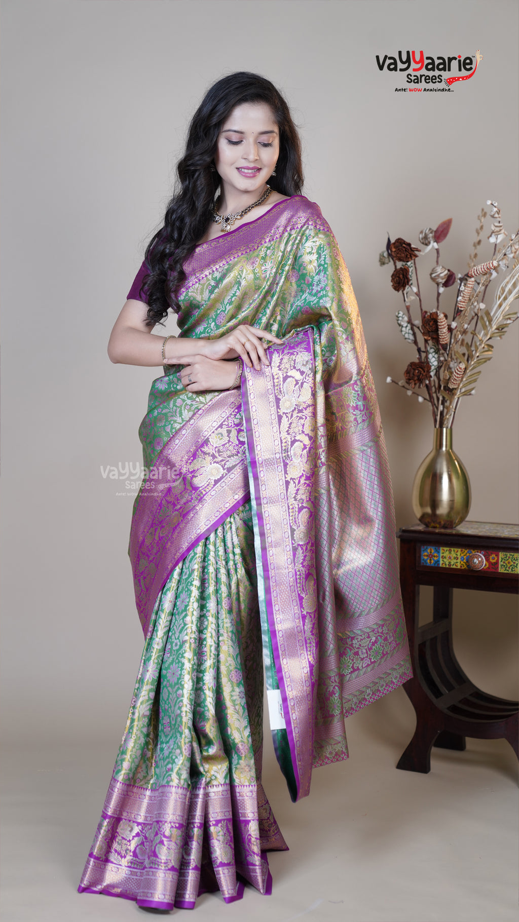 Multi Colour DMM Pattu Traditional Saree for Gatherings